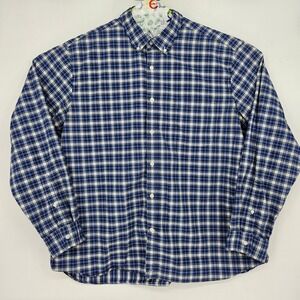 Vineyard Vines Shirt Mens XXL OTG On‎ The Go Performance Button Down Blue Plaid